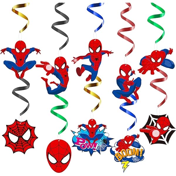 Banner Hanging Spiderman decoration