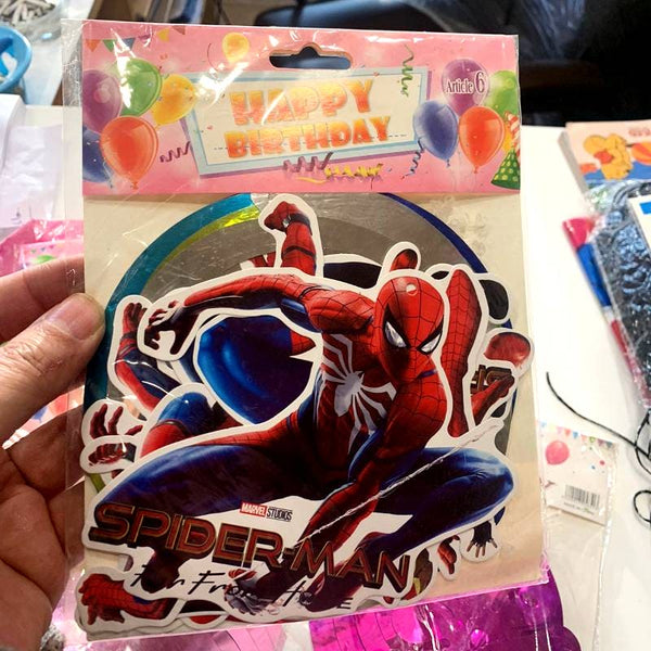 Banner Hanging Spiderman decoration