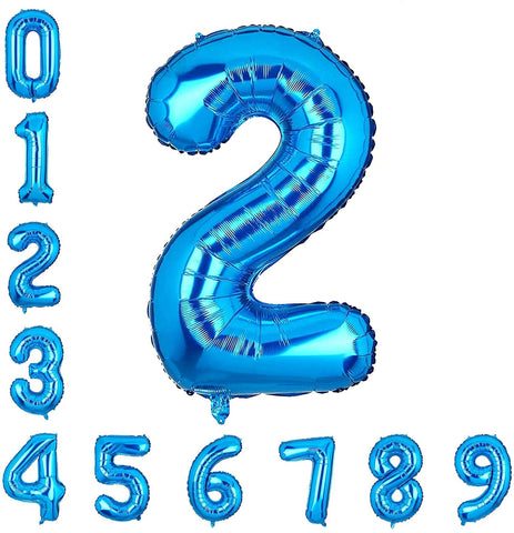 Balloons Foil Blue 16 inches (Single Digit)