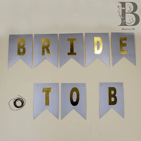 Banner Bride To B Small Silver