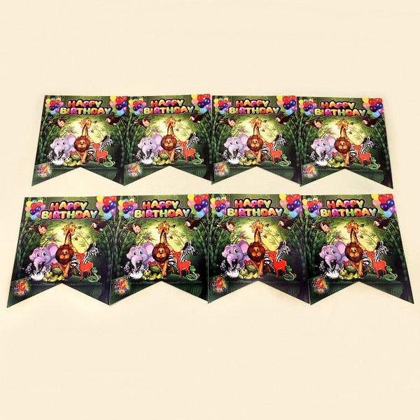 Banner HBD jungle Theme