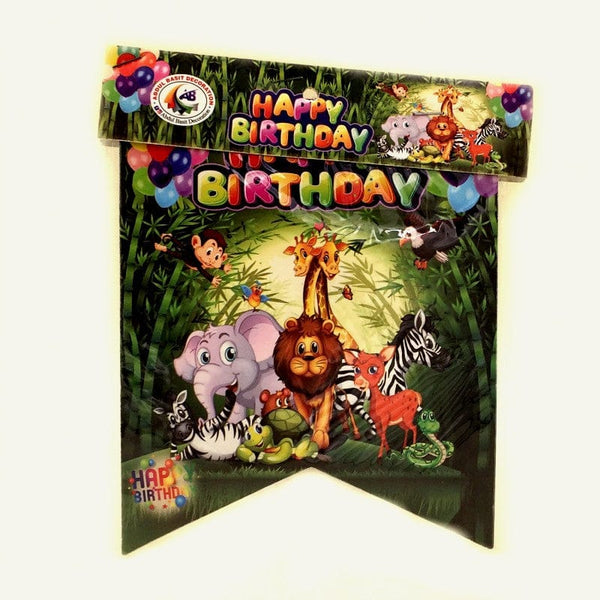 Banner HBD jungle Theme