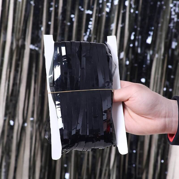 Eid Mubarak Balloons Bunch Metallic + Confetti + Latex with EID MUBARAK FOIL BALLOONS + Curtain Foil  Black