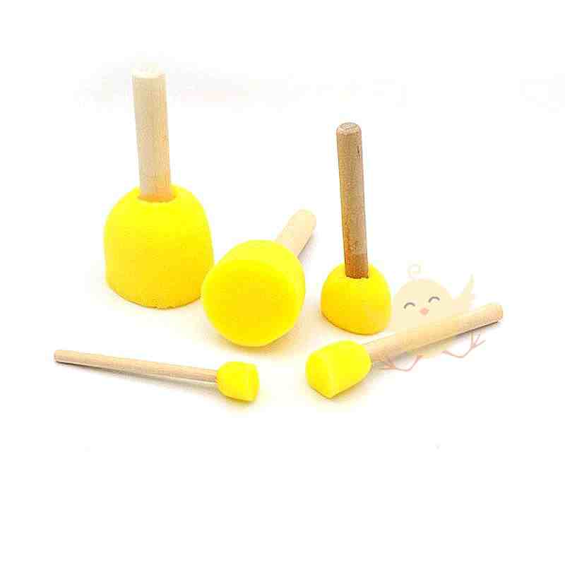 Foam Stamp Wooden 5Pcs –