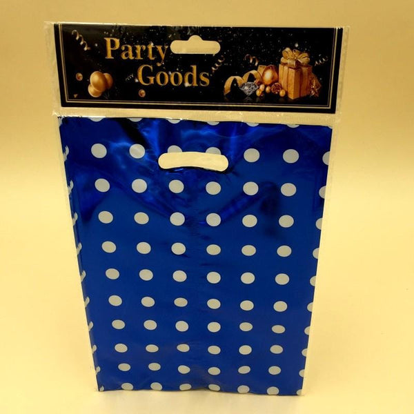 Goody Bag Foil Dots (Royal Blue-White) - Basics.Pk