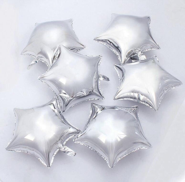 Happy Birthday Balloon set with fairy lights Silver - Basics.Pk