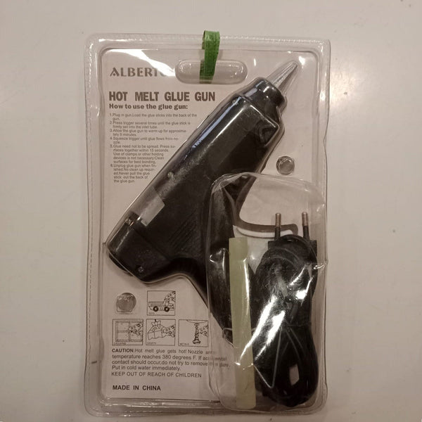 ALBERTO Hot Melt Glue Gun (240V-60W) Black