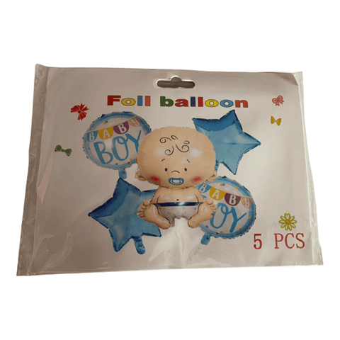 Balloons Foil Baby Boy (Pack of 5)