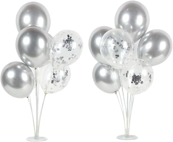 Balloons Stand Kit 7 pcs - Metallic + Confetti (Pack of 2)