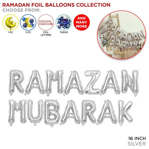 Balloon Silver Ramazan Mubarak