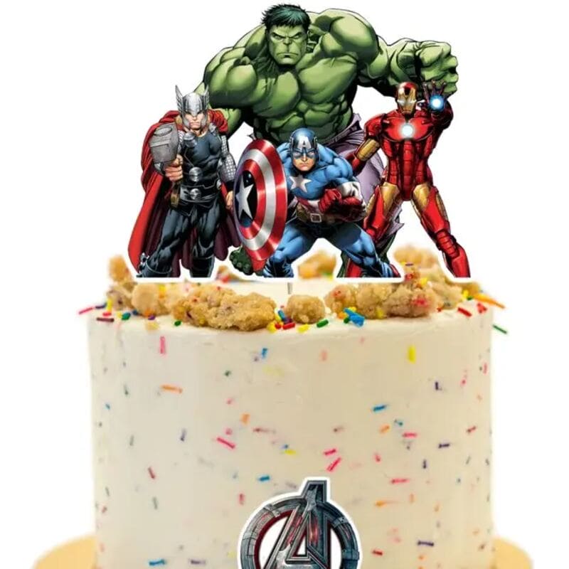 Cake Topper Avengers Happy Birthday