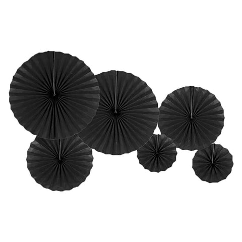Fan High Quality Foil 6 Fan Set (Black)