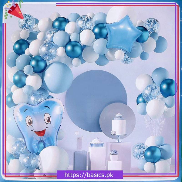 Balloons Foil boy Tooth Complete Set