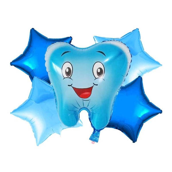 Balloons Foil boy Tooth Complete Set