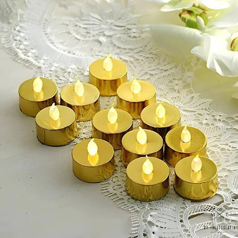 Lights - Golden Flameless Led Tealight Candle