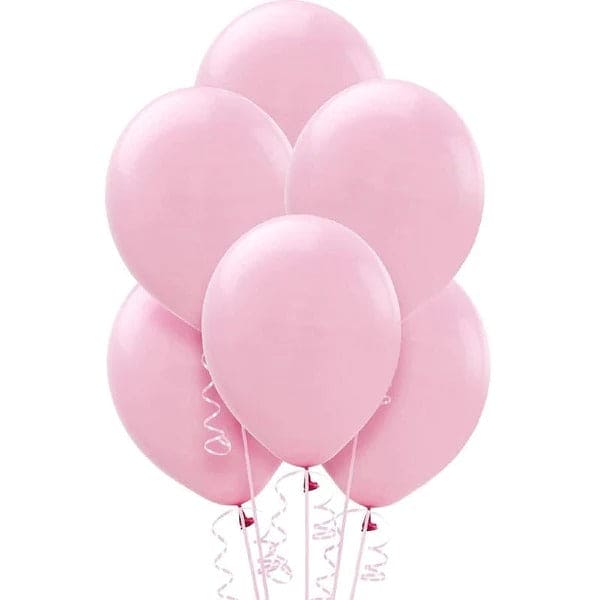 Balloon Bunch Pink, White & Rose Pink + HBD Cut Banner & Garland Tape