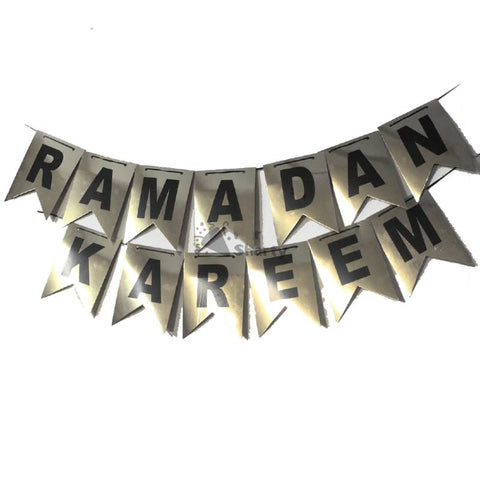 Banner Ramazan kareem Silver / Black