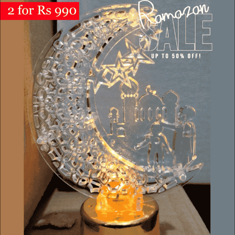 Lights - Ramazan Transparent  Moon LED