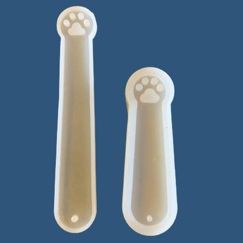 Silicone Bookmarks KITTY PAW Resin Mold Large (4.5 inches ) / Small (3.5 inches ) (M3)