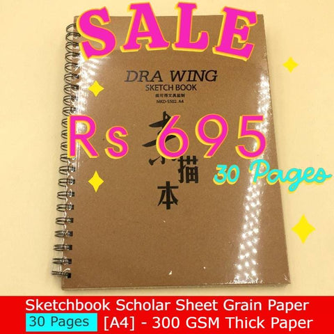 Sketch Book Scholar Sheet Grain Paper 300gsm [A4]