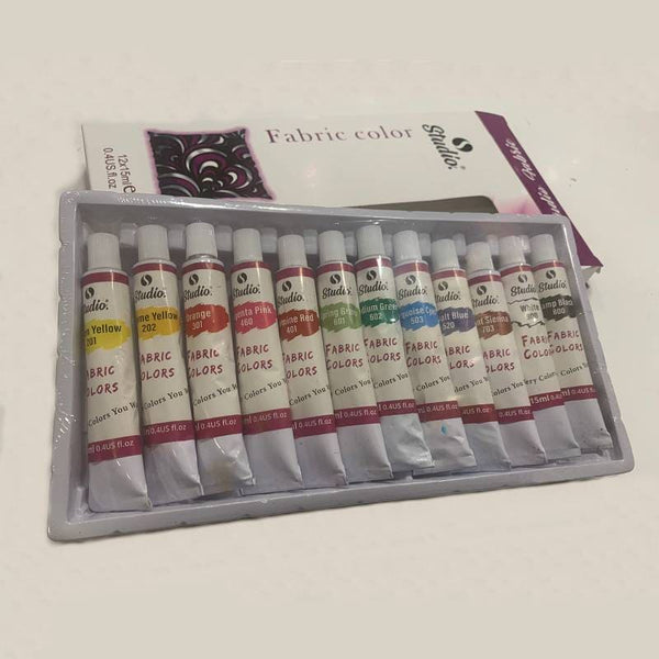 Studio Fabric Color 12 Pack (15ml)