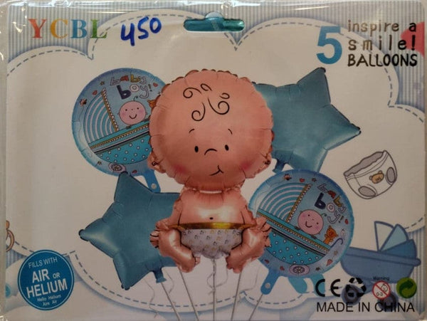 Balloons Foil Baby Boy (Pack of 5)
