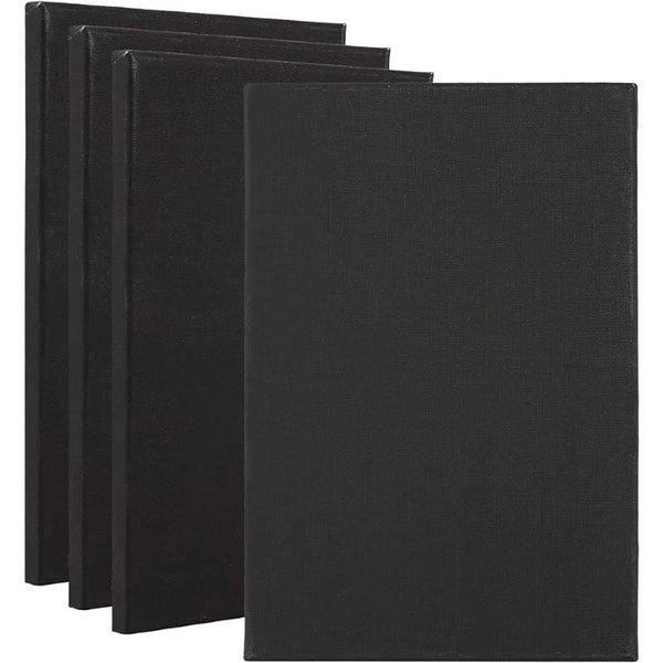 100% Cotton Cloth BLACK Canvas 8 x 12 inches ( A4 size )