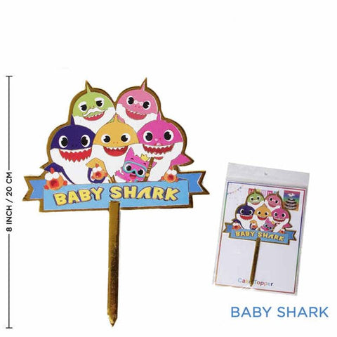 Baby Shark Cup Cake Topper