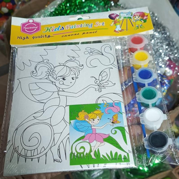 KEEP SMILING Kids Canvas, 6 colors and Brush