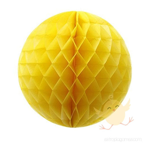 Honey Comb Ball 10" in Yellow