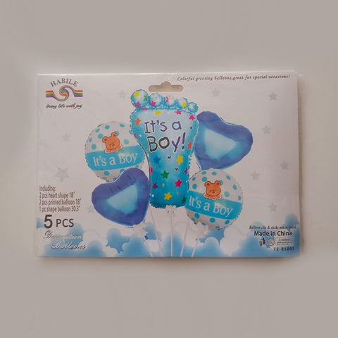 Balloons Foil Feet Pack of 5