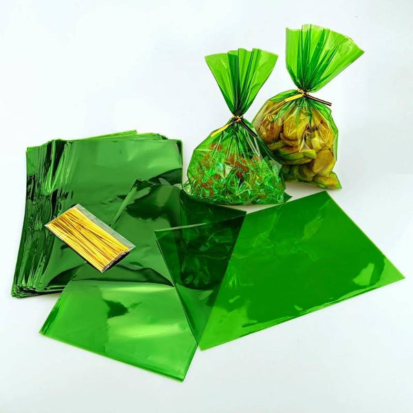 Flower Wrapping Transparent Sheets Green