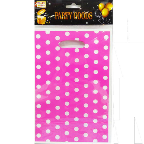 Goody Bags 10 Small Pink Dots theme