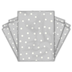 Goody Bag Foil Dots (Silver-with-White-Dots)