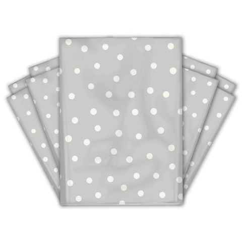 Goody Bag Foil Dots (Silver-with-White-Dots)