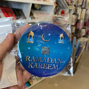 Ramazan Kareem Hangings Circle - Blue ( 10 Pcs large 6 inches )