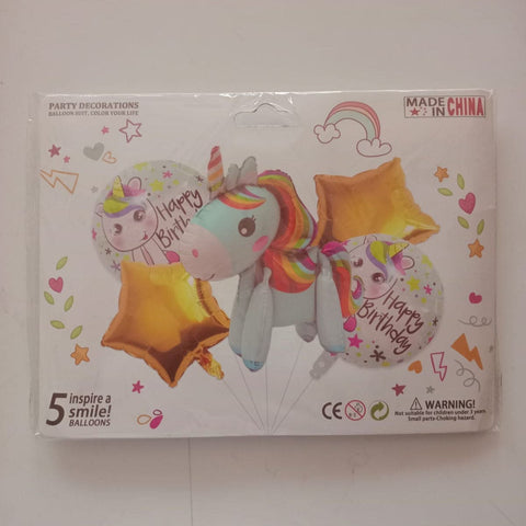 Balloons UNICORN Pack of 5