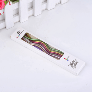 Candle Long Twisted Curly Multicolor (6 Pack)