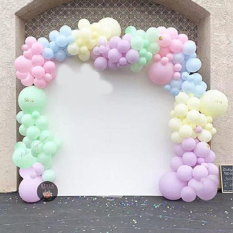 Balloon 200 Milky + 10 Milky 12 inch + 2 Garland Tapes
