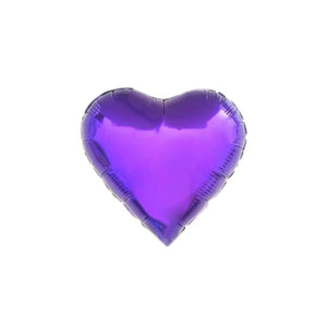 Balloons Foil Heart Shape Purple - Basics.Pk