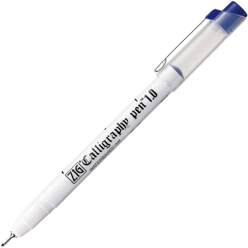 Artline Calligraphy Pen Chisel Tip Blue –1