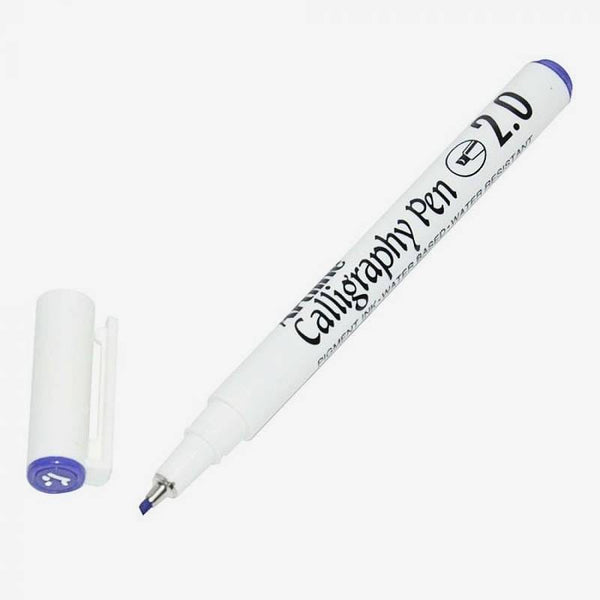 Artline Calligraphy Pen Chisel Tip 2.0 Blue