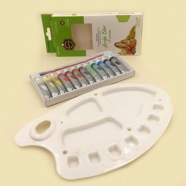 Art Pack of 13 Acrylic Paint (12ml) + Palette