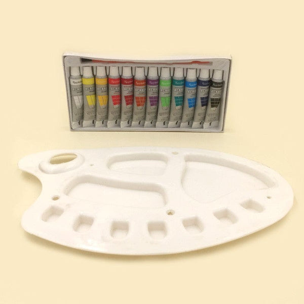 Art Pack of 13 Acrylic Paint (12ml) + Palette