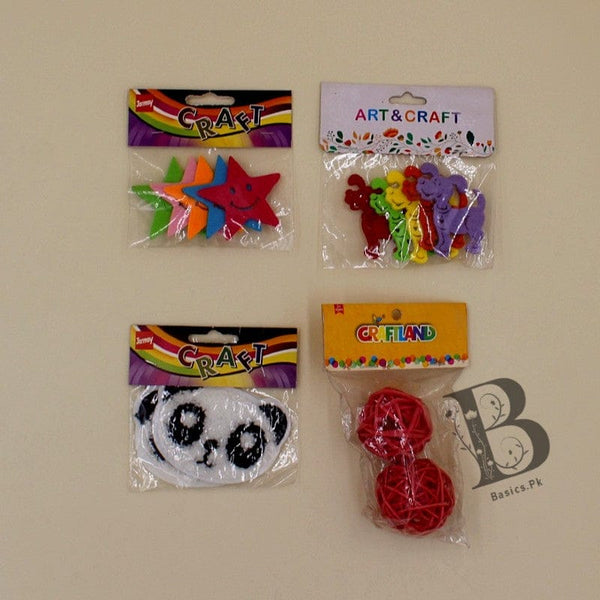 Arts n Craft  + Colored Star + Red Balls + Dog Badge + Bear Badge