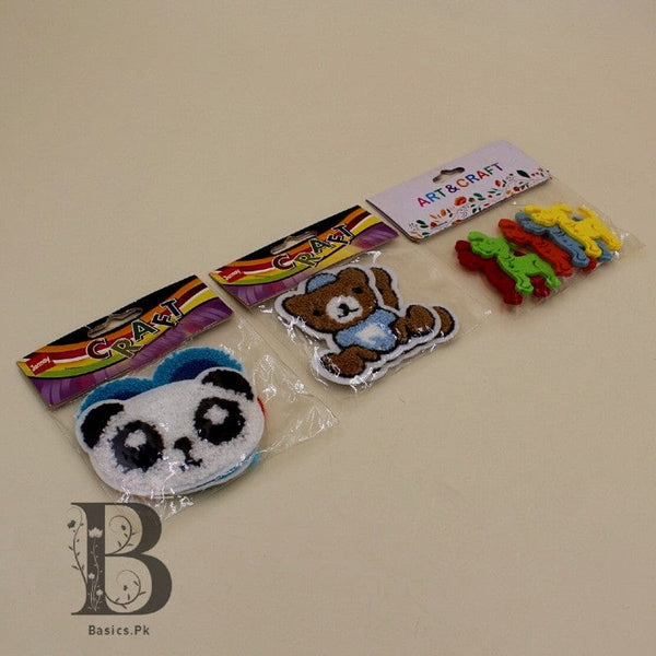 Art n Craft Bear Badges + Mini Badge + Dog Badge