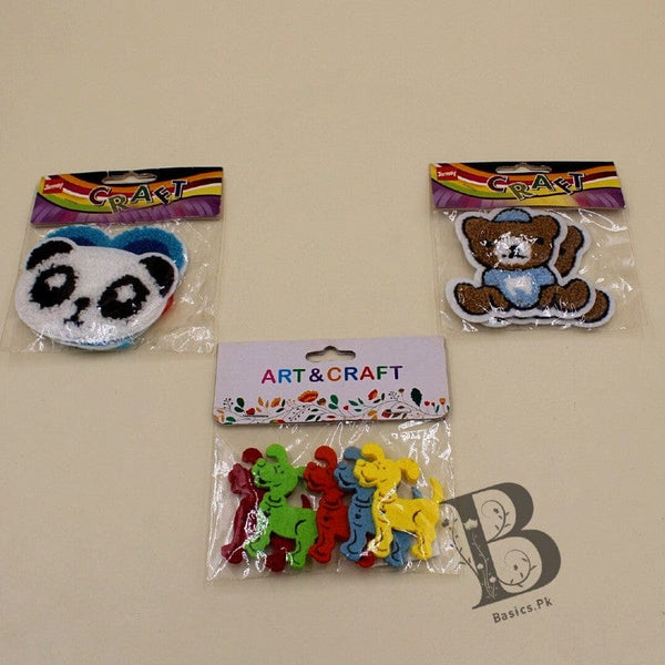 Art n Craft Bear Badges + Mini Badge + Dog Badge