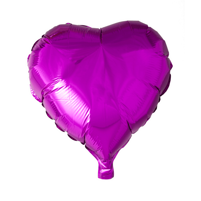 Balloons Foil Heart Shape Shocking-Pink - Basics.Pk