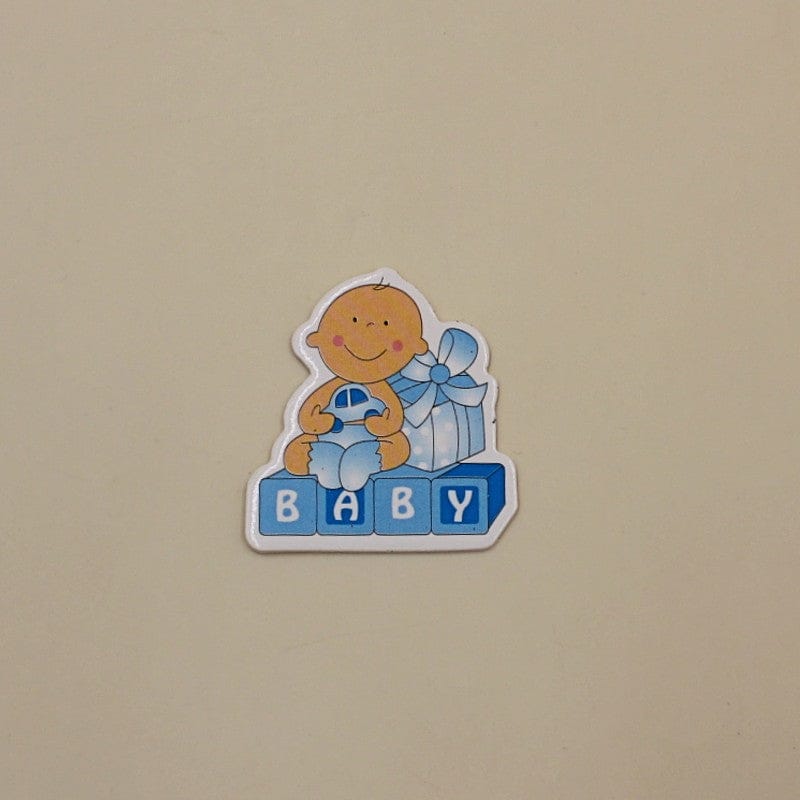 Non-Sticky Sticker Badge BABY Boy ( single sticker )