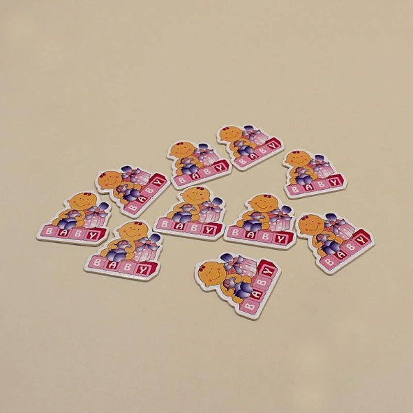 Non-Sticky Sticker Badge Baby Girl Gift Pink - Basics.Pk